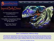 Tablet Screenshot of imperialbellydance.com